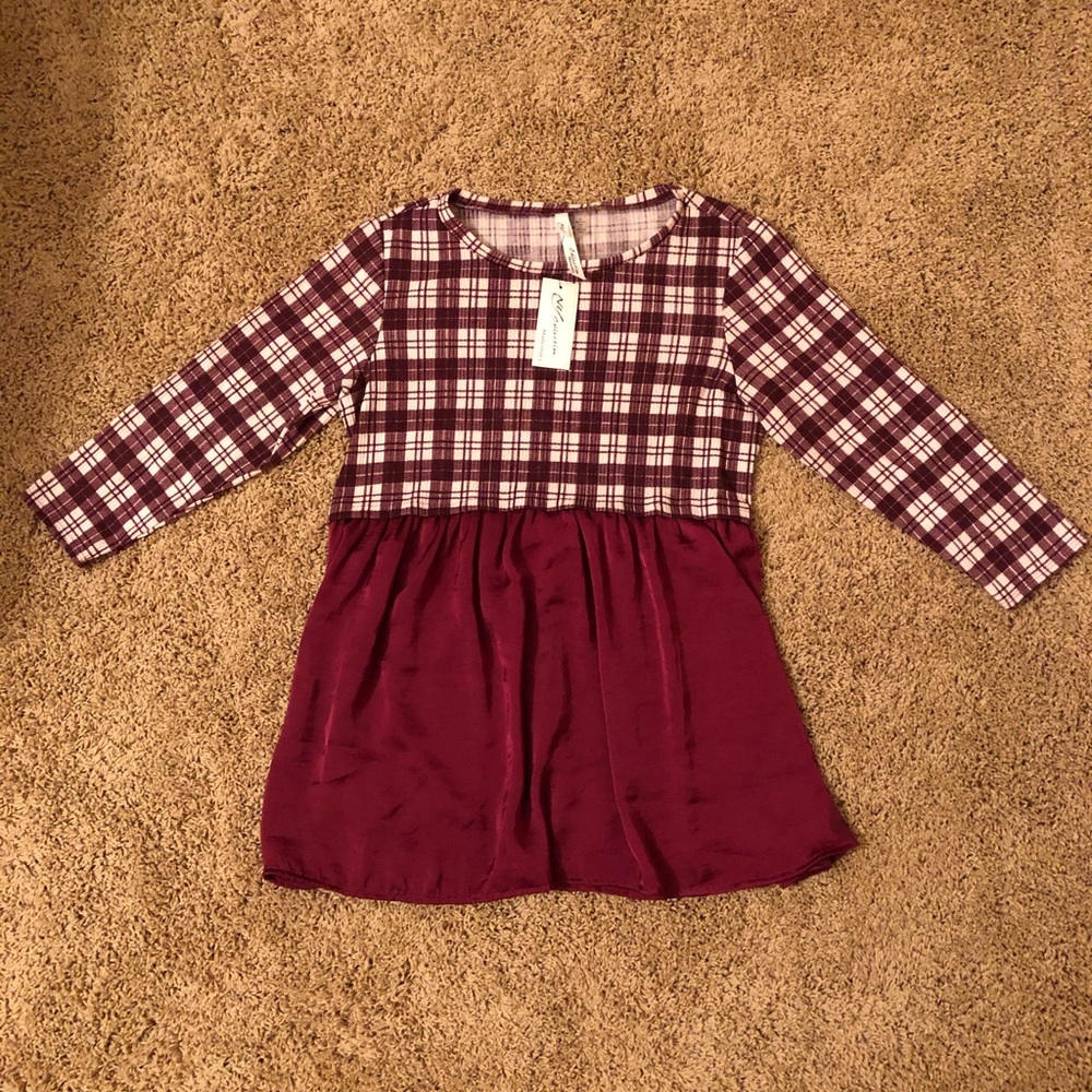 Purple gingham Blouse